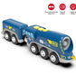 Z MAYABBO Battery Operated Locomotive Trains for Wooden Tracks, Powerful Engine Toy Train Vehicle for Railway Track, Science Fiction Train Car Series