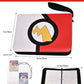 4 Pocket Trading Card Binder, Waterproof Cards Collection Binder with 50 Removable Sheets for 400 Cards Storage, Card Holder Book for TCG,MTG(Red)