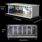 G-FANS 1/64 Scale Hot die-cast Wheels Model car scenarios Display case with LED Light and Acrylic Cover, Scenes Parking lot Diorama Storage Garage Box