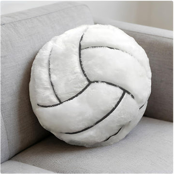 OPHRBU 14" Volleyball Plush Pillow Soft Throw Toy for Kids Room Decoration