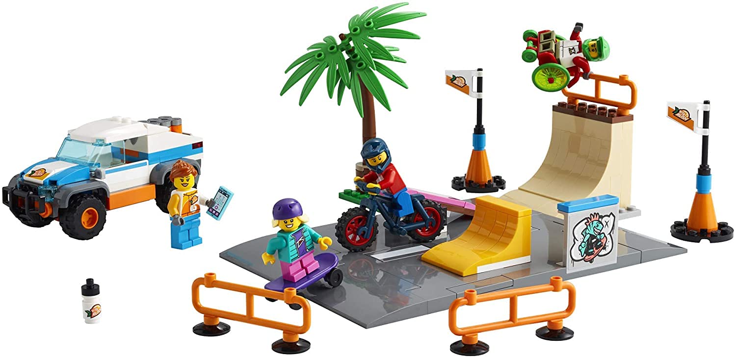 LEGO City Skate Park 60290 Building Kit; Cool Building Toy for Kids, New 2021 (195 Pieces)