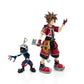 KINGDOM HEARTS Official Exclusive Action Figure - 2-Pack Valor Form Sora & Heartless Soldier - Collectible Replica Figurine Toy for Game Franchise