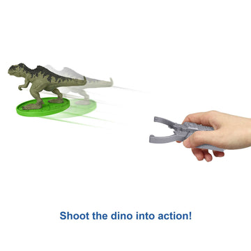 Mattel Jurassic World Dominion Minis Giganotosaurus Rampage Playset with 2 Mini Dinosaur Figures and Break Apart Features, Toy Set