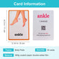 Lilias Body Parts Flash Cards, Toddler & Preschool Learning Toys, Kindergarten Learning Supplies, 4.3 x 3.14 Inch, 34 Cards