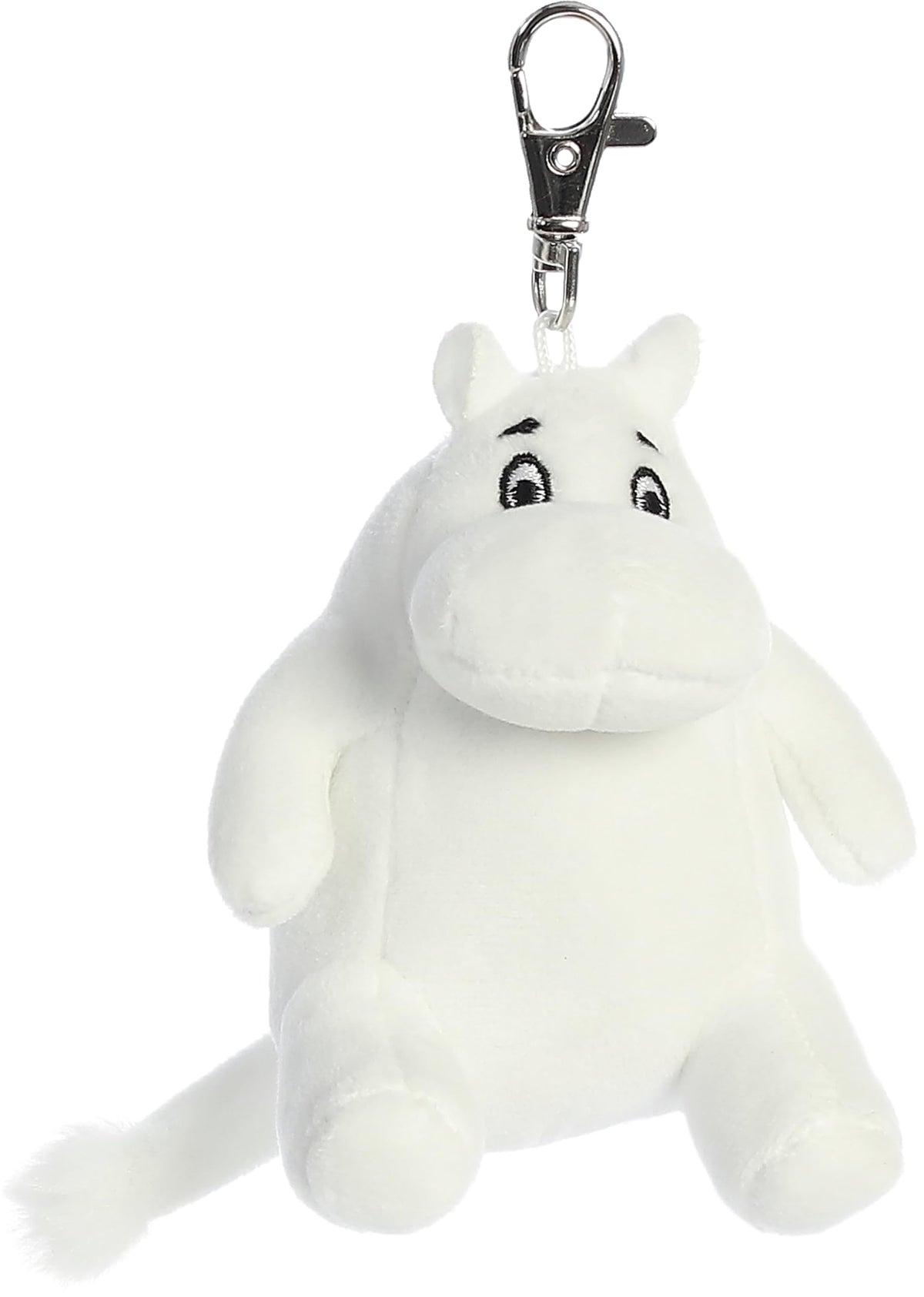 Aurora® Adorable Moomin® Clip-On Stuffed Animal - Irresistible Companion - Endless Play - White 3.5 Inches
