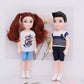 Lembani 5 Inch Mini Dolls - 10 Pcs Dollhouse People Set, Small Doll for Girls and Boys, Doll House Accessories Birthday