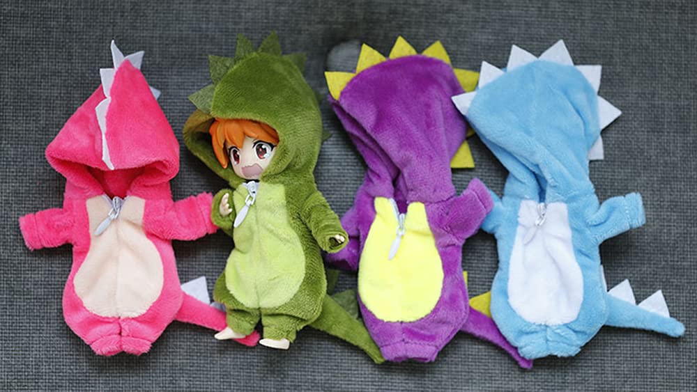 XiDonDon Cute Dinosaur Animal Monster Doll Clothes for OB11,Molly, Gsc,1/12 BJD Doll Accessories Toys Dolls Clothes (BL)