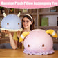 ELAINREN Big Pink Manatee Plush Soft Pillow Fluffy Sea Cow Stuffed Ocean Toy Cuddly Manatee Shape Plushie Cushion/15.7''x 13.8''