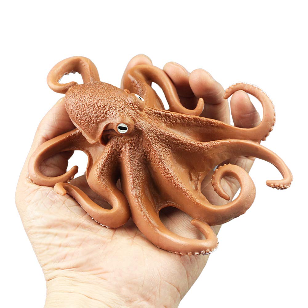 DOYIFUN Simulated Octopus Model Figure Toy, Realistic Sea Life Animal Figurines Collection Playset Science Educational Props Toys(Octopus)