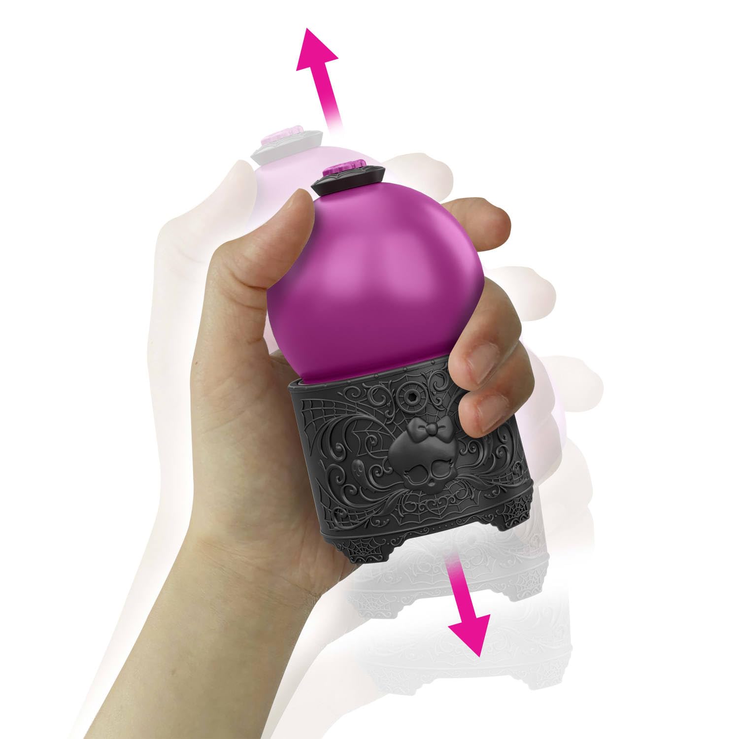 Monster High Potions Crystal Ball Mini Dolls, Surprise 3-inch Character Figures with Water Reveal, Charm and Fortune Card (Characters May Vary)