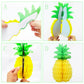 9 Pcs 14 Inch Pineapple Decorations for Tropical Flamingo Party Summer Hawaiian Luau Party Pineapple Honeycomb Tissue Centerpieces for tables Hanging