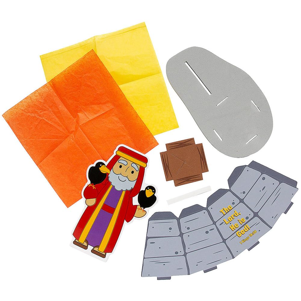 Fun Express Elijah’s Altar Craft Kit - Makes 12, Vacation Bible School 2024
