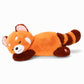Riuhot Red Panda Stuffed Animal Pillow - Cute Plush Toy Plushie Christmas Valentine's Day Gift for Girlfriend Kids Birthday - 13.7" Panda Pillow