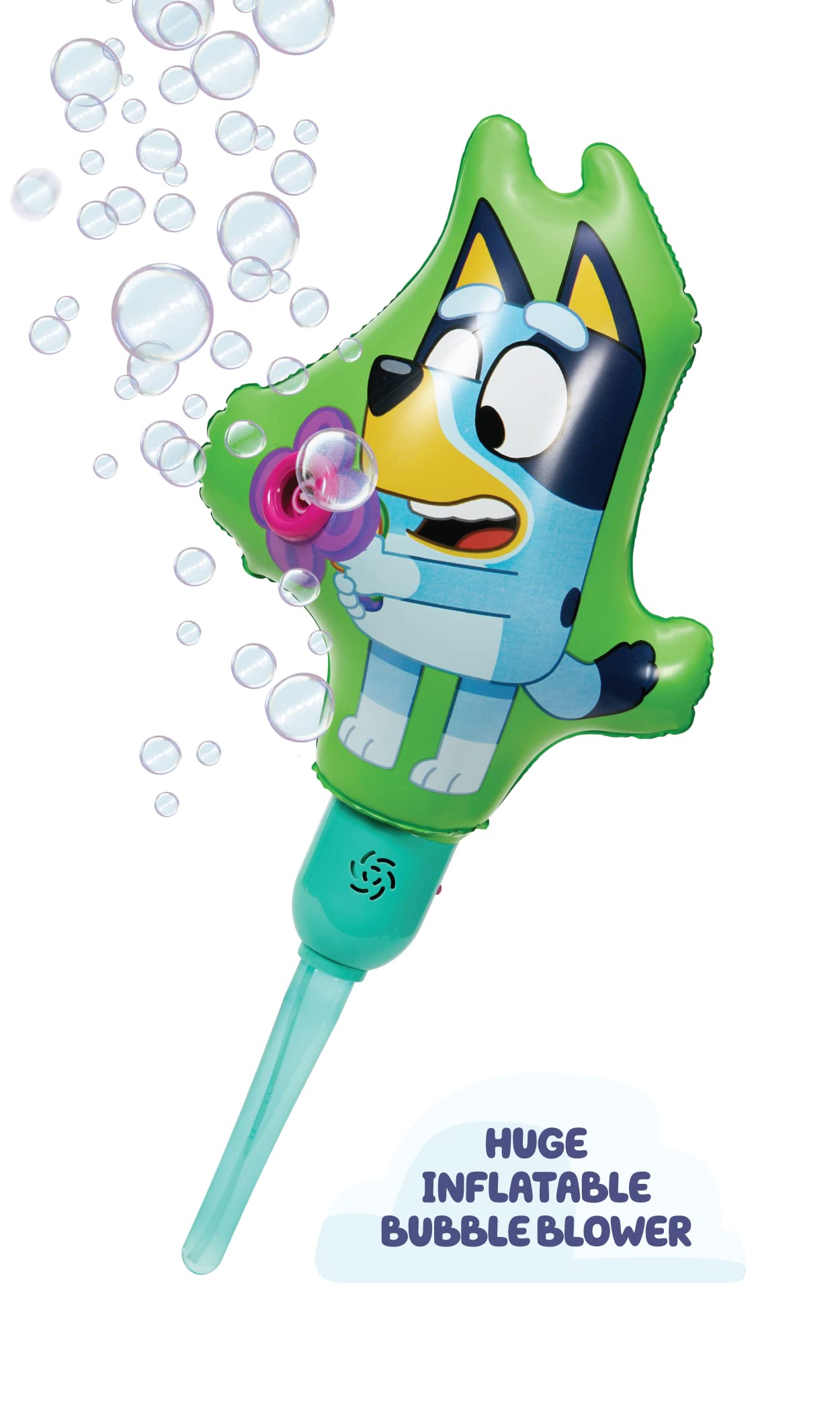 BLUEY Ballooble Bubble Machine Amazon Exclusive Huge Inflatable Bubble Machine for Kids Includes a Stand and Bonus 40oz of Bubble Solution 2 in 1 Play