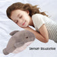 NCAIUNAE Muscle Shark Stuffed Animal - Cute 3D Muscle Shark Pillow Plush Toy?Gifts for Kids - 13.8inches?Grey?