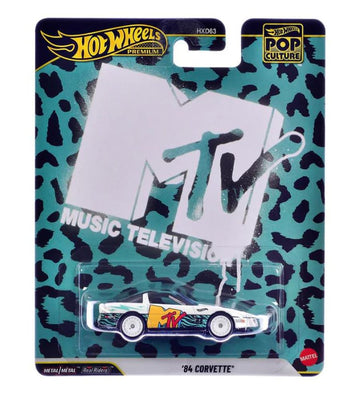 Hot Wheels MTV Premium Pop Culture '84 Corvette Die Cast Car