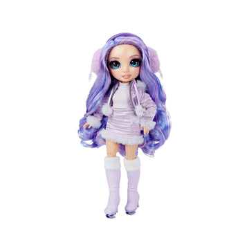 Rainbow High Winter Break Violet Willow - Purple Fashion Doll with 2 Outfits, Snow Gear and Display Stand - Gift and Collectable for Kids Ages 6+