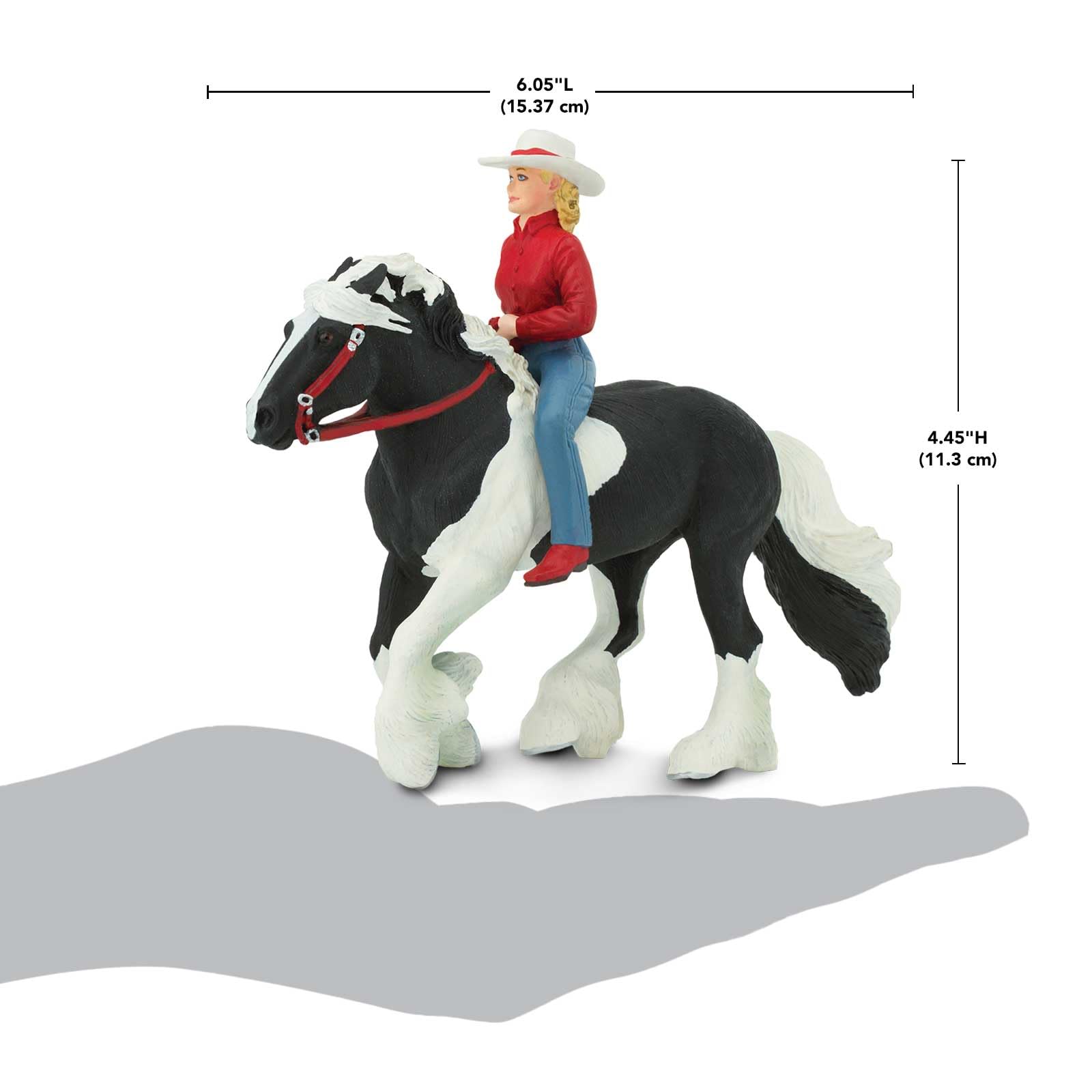 Safari Ltd. Audrey on Streaming Light Toy Set - Lifelike Horse Rider Figurine -Educational Toy for Boys, Girls, and Kids Ages 3+