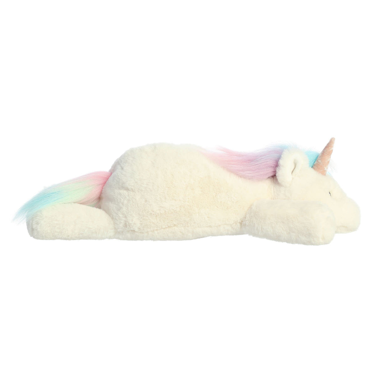 Aurora Snoozles 18" Unicorn Laid-Back Stuffed Animal