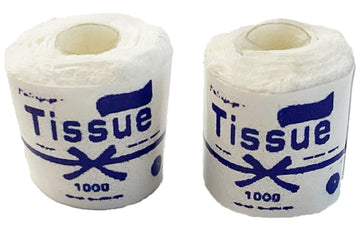 Dollhouse 2 Rolls Toilet Tissue Miniature 1:12 Bathroom Accessory