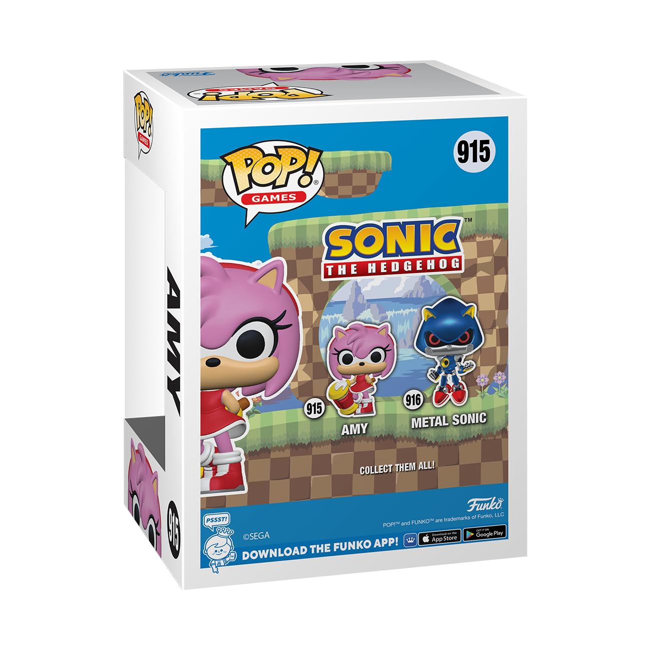 Funko POP! Games: Sonic - Amy Rose - Sonic The Hedgehog - Collectable Vinyl Figure - Gift Idea - Official Merchandise - for Kids & Adults - Games Fans