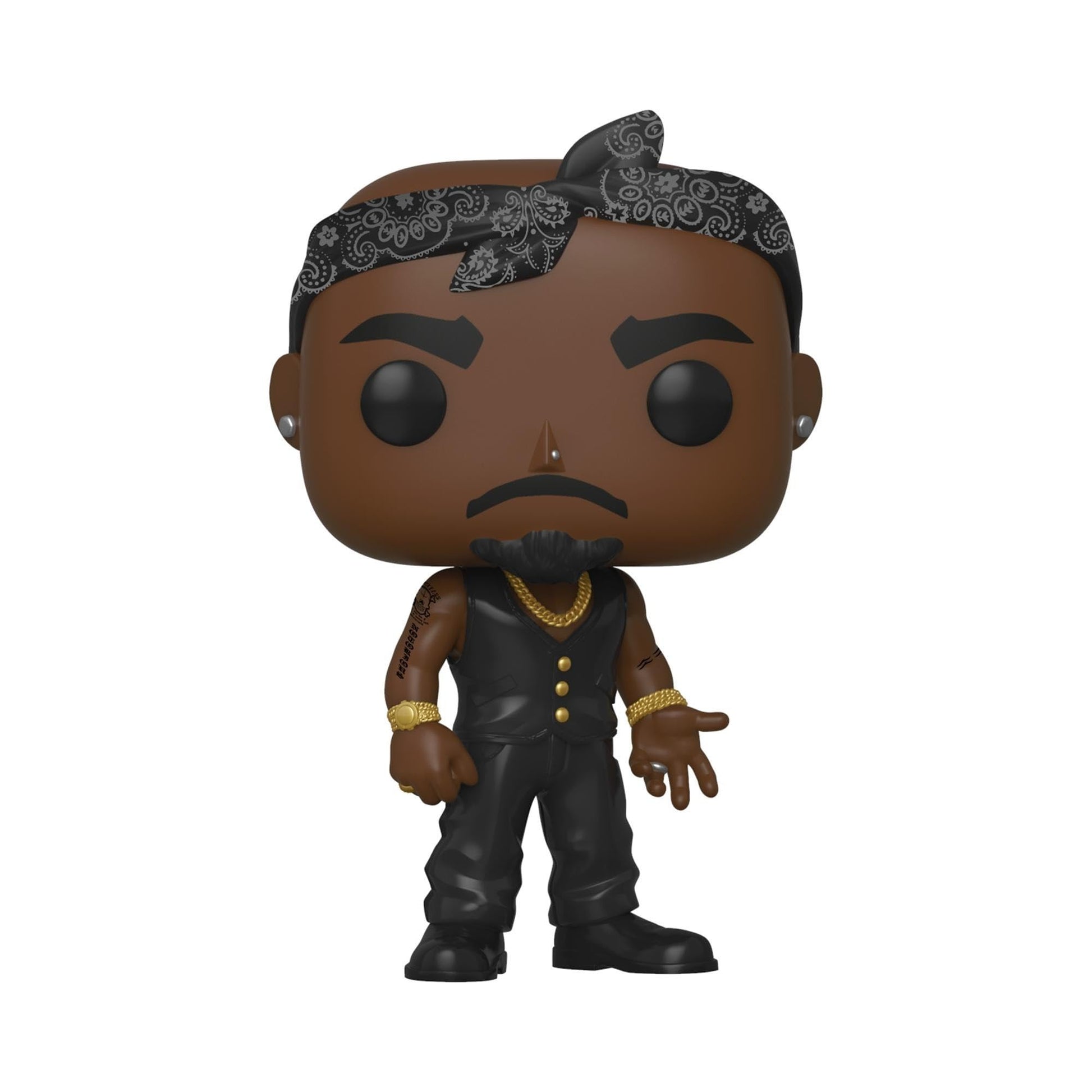 Funko Pop Rocks: Tupac - Vest with Bandana - Collectable Vinyl Figure - Gift Idea - Official Merchandise - Toys for Kids & Adults - Music Fans - Model