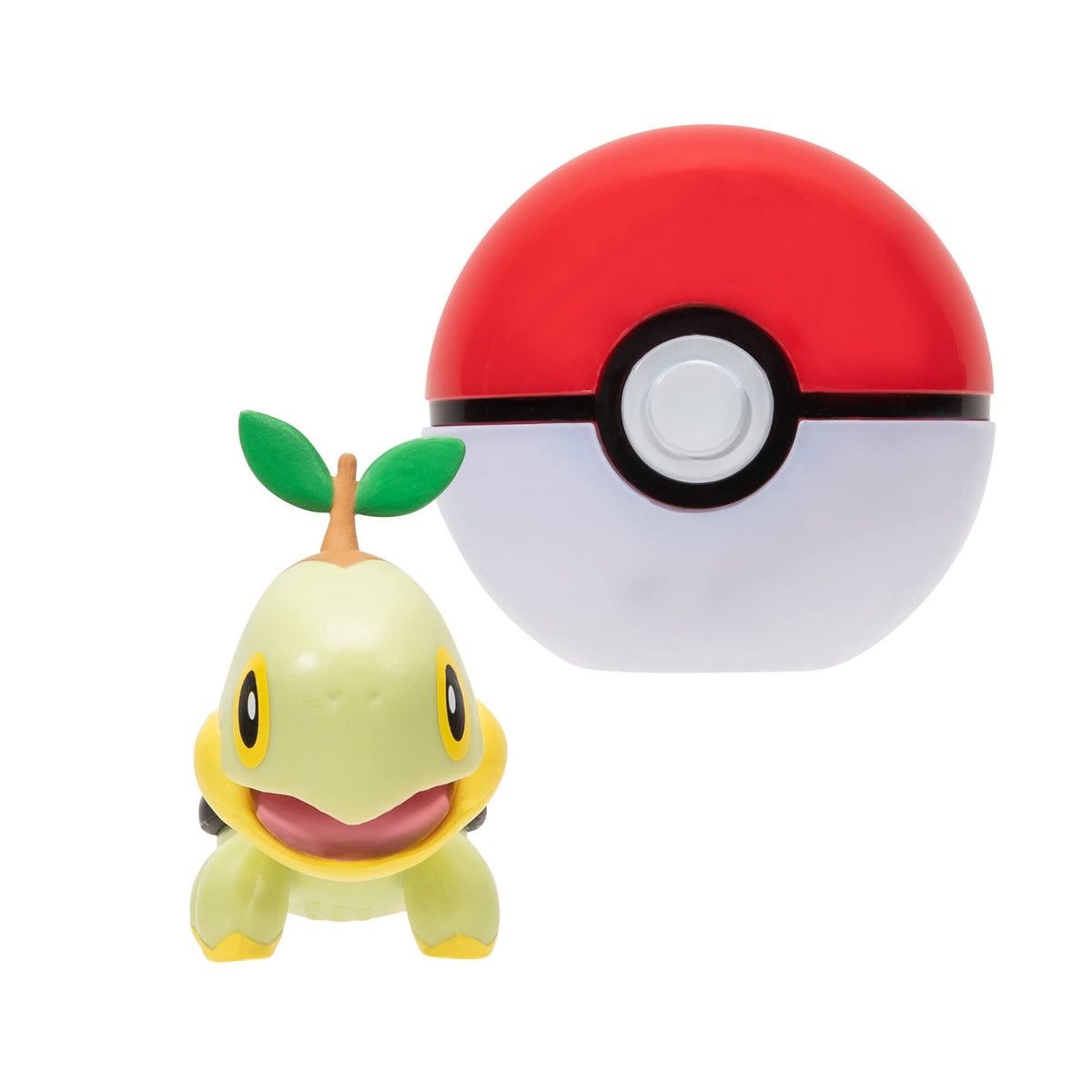 Pokemon Clip'n'Go Pokeball - Chelast & Official Pokeball, Detailed 5 cm Figure