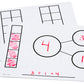 Didax 211011 Educational Resources Write-On Wipe-Off Five and Ten-Frame Mats, Set of 10,Multicolor