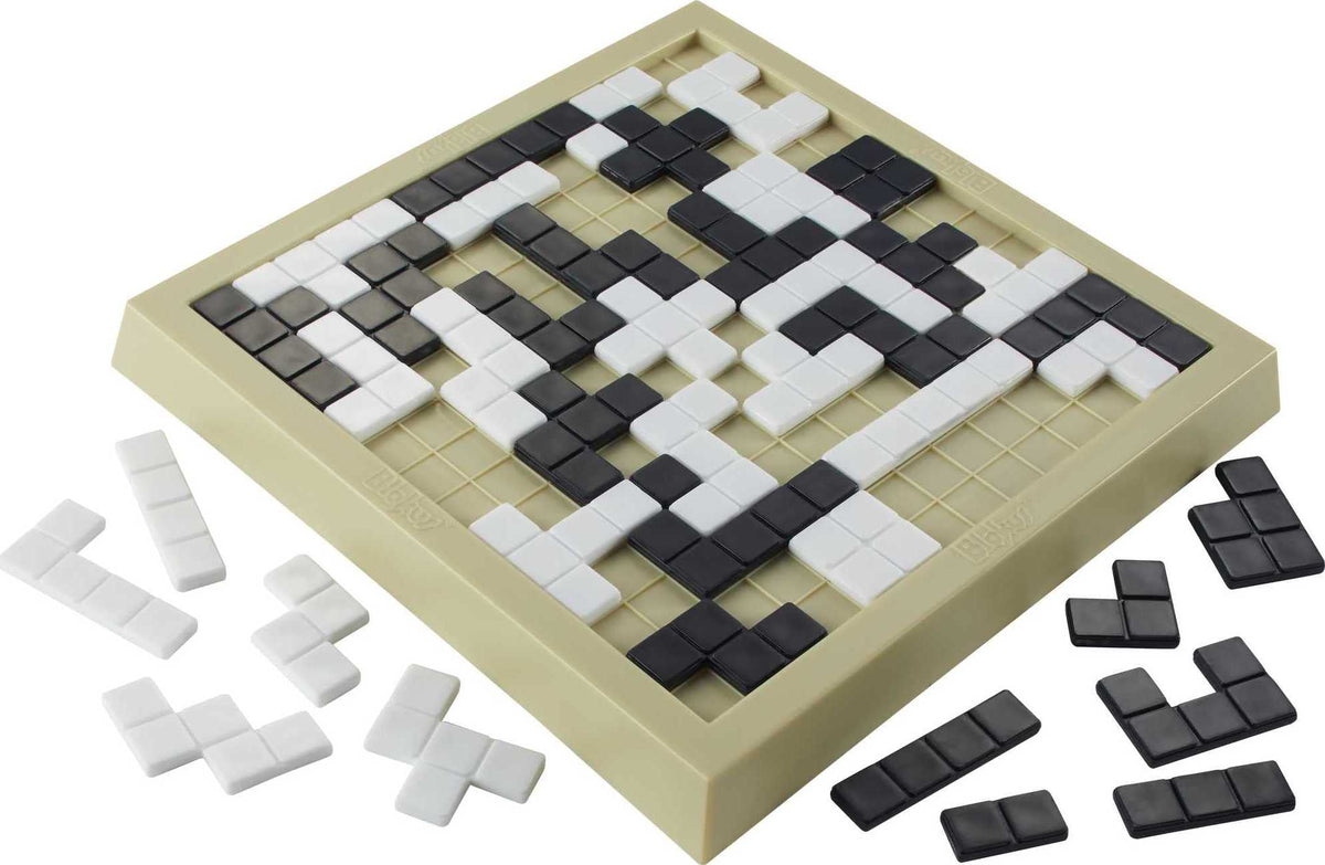 Mattel Games Blokus Duo 2-Player Strategy Board Game, Family Game for Kids & Adults with Black and White Pieces