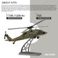 ConsoleXpress RC Helicopter for Adults, K170 UH-60L 170 Size 2.4G 4CH 6-Axis Gyro Flybarless RC Helicopter with Altitude Hovering, Adjustable Left