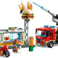 LEGO City Burger Bar Fire Rescue 60214 Building Kit (327 Pieces)