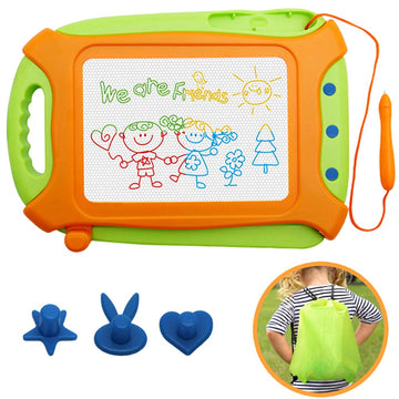 Wellchild Magnetic Drawing Board for Toddlers,Travel Size Toddlers Toys A Etch Toddler Sketch Colorful Erasable with One Carry Bag Magnet Pen