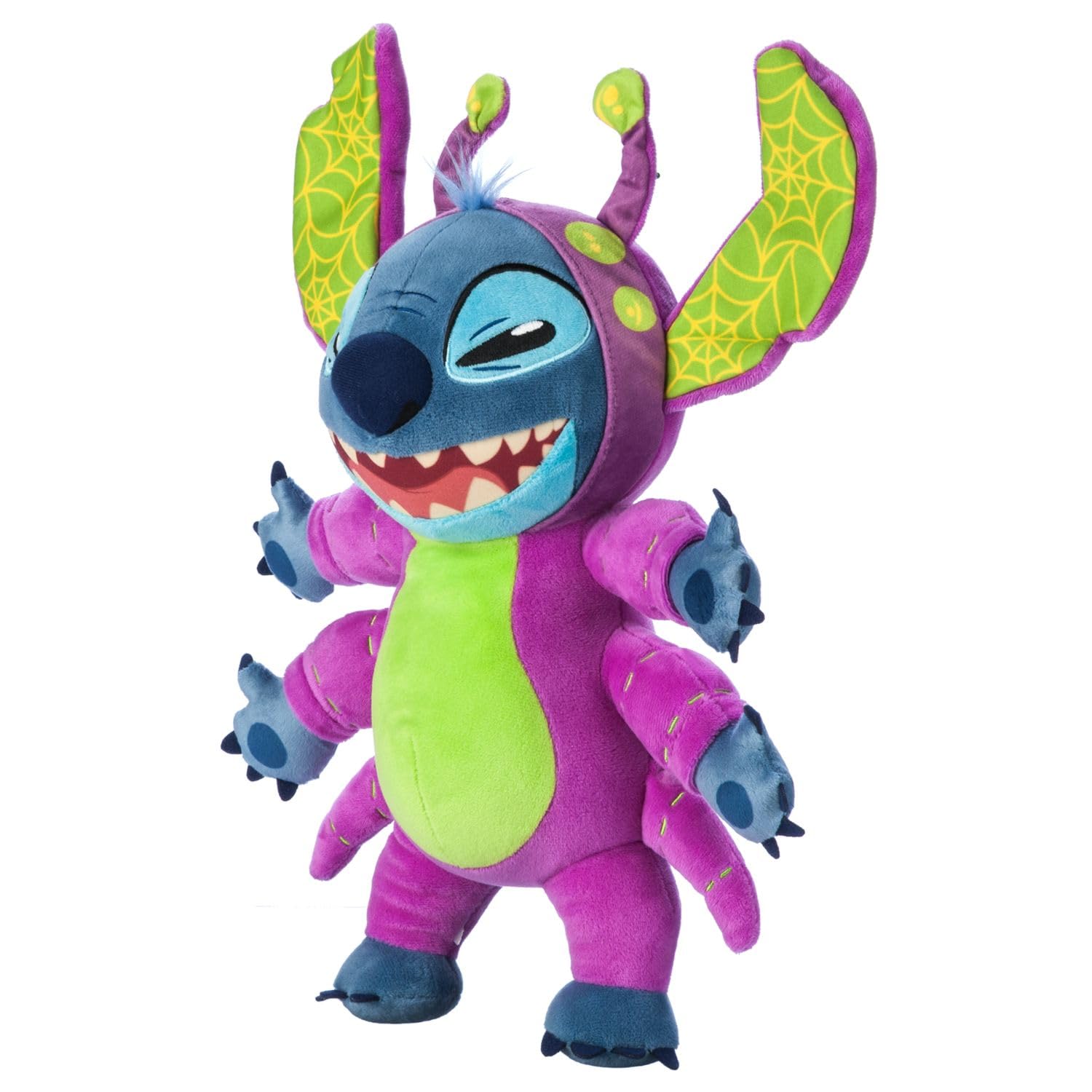 Disney Store Official Stitch Toys Medium 15 Inch Plush - Halloween Decor, Cute Stitch Plush for Kids, Decorations