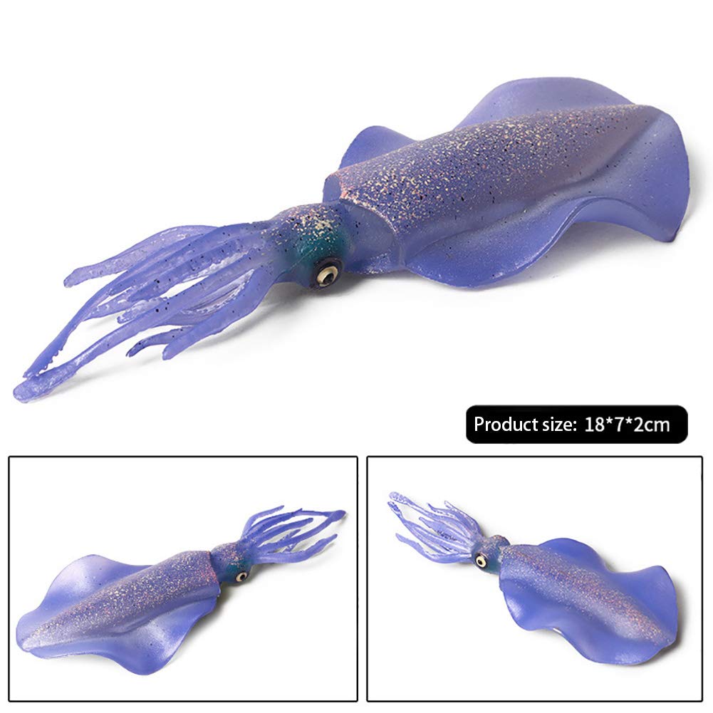 DOYIFUN Realistic Reef Squid Model Toys, Simulated Sea Life Animals Figurine Collection Sea Creature Science Educational Props