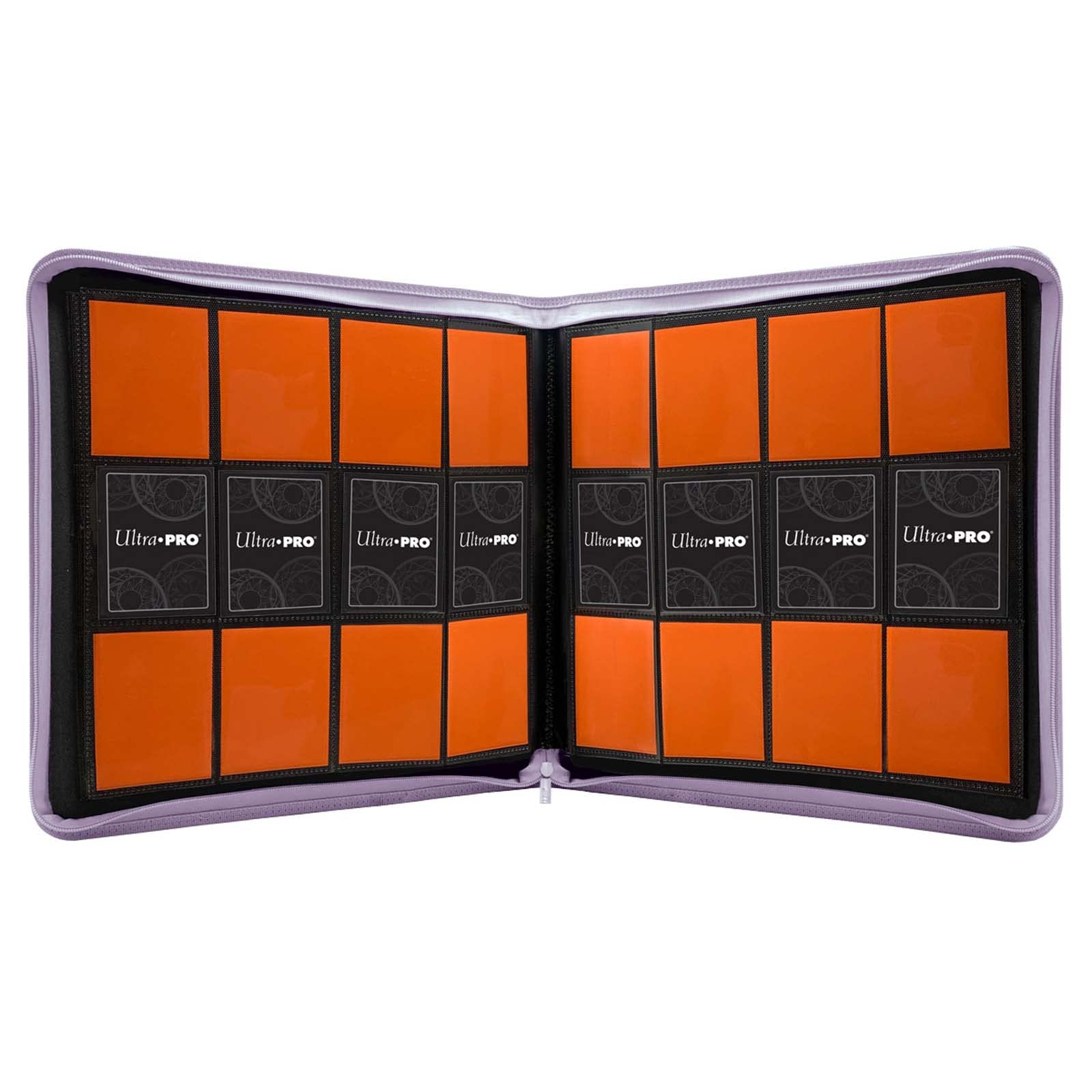 Ultra Pro E-15742 Ultra Pro-12 Pocket Zippered Pro Binder-Purple