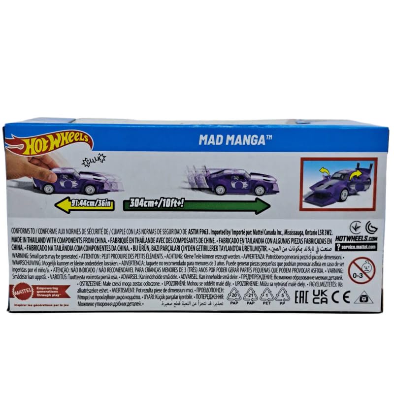 Hot Wheels Pull-Back Speeders Mad Manga