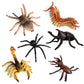 RCOMG 12 PCS Small Realistic Insects Figures Toys, Plastic Wildlife Animal Fake Bug Toys Halloween Party Favor School Project Bug Figurines Set