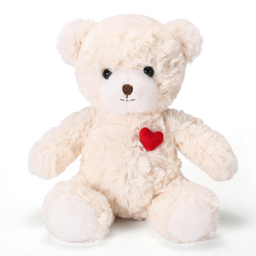 ABEARCAR Red Heart Teddy Bear Stuffed Animals,Soft Cute Teddy Bear Plushies Toy - Valentine's Day, Christmas for Kids Girlfriend