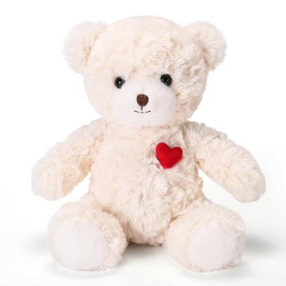 ABEARCAR Red Heart Teddy Bear Stuffed Animals,Soft Cute Teddy Bear Plushies Toy - Valentine's Day, Christmas for Kids Girlfriend
