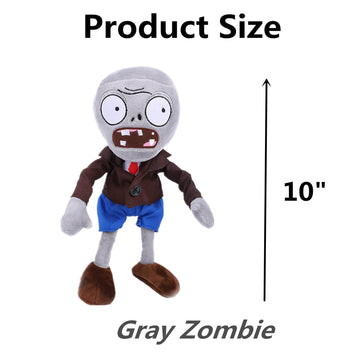 12" 1 PCS PVZ Plant and Zombies Plush Brown Coat Toys PVZ Figures 1 2 Stuffed Soft Doll Normal Gray Zombies New