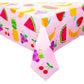 Sparkle and Bash Tablecloth for Two-tti Frutti 2nd Birthday Party Decorations (Pink, 54 x 108 in, 3 Pack)