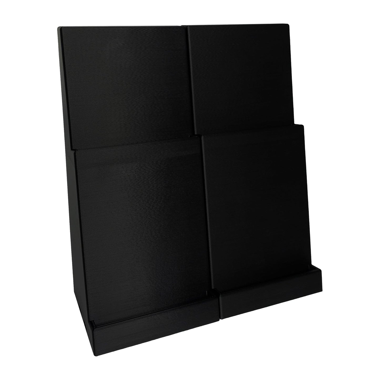 EnderToys Graded Card Display Stand (2 Pack) (2 Tier) (Black) - Compatible with PSA, Beckett, and CGC