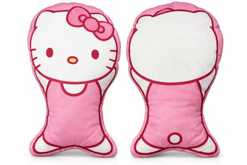 Hello Kitty Snuggle Pillow | Hello Kitty Home Goods | Hello Kitty Pillow Plush | Hello Kitty Pillow Cover Included | Pink/White | 15" | Officially