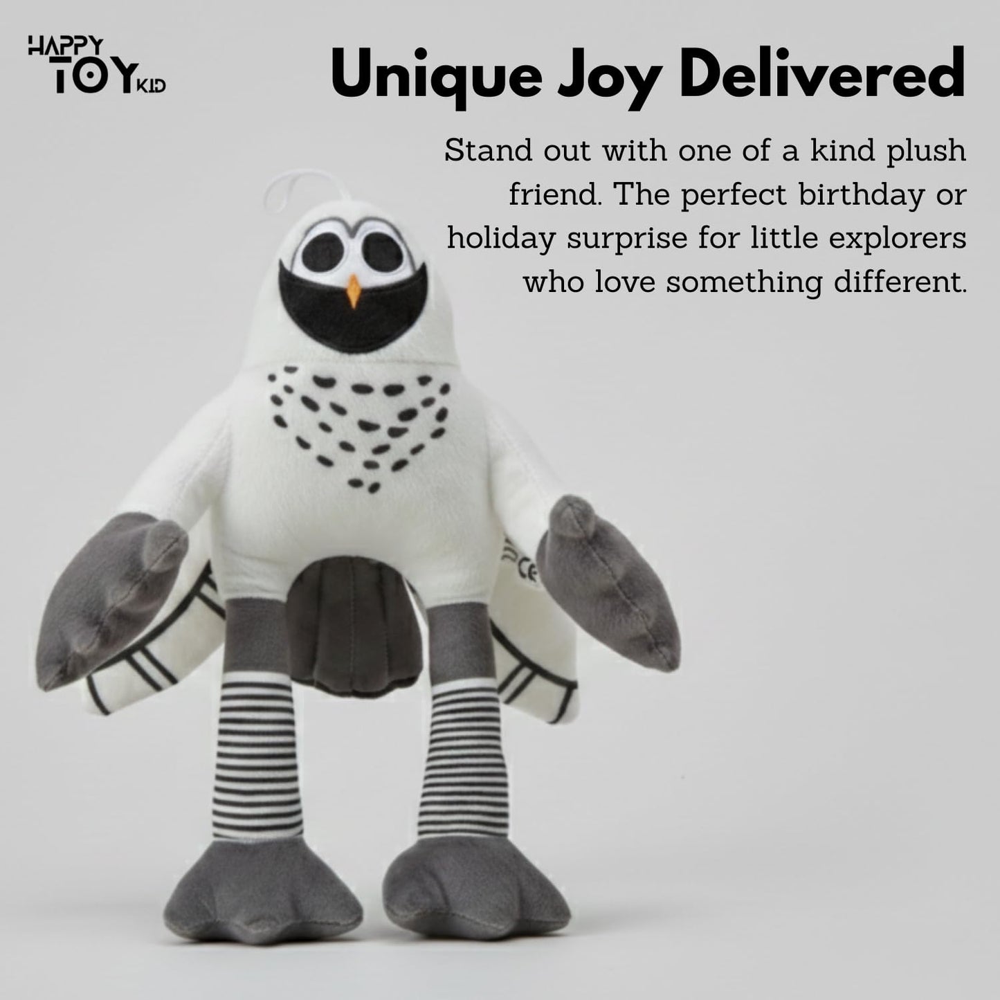 HappyToy Kid Set of 8 Soft Plush Toys - Colorful, Cute & Huggable Companions, Perfect, Holiday Fun, and Everyday Play