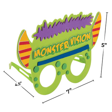 Monster Vision Foam Kids Glasses Craft Kit -12 - Crafts for Kids and Fun Home Activities