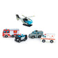 Tender Leaf Toys - Emergency Vehicles - 5 Wooden Rescue Vehicles with Moving Parts for Toddler Boys and Girls - Great Gift for Car Lovers
