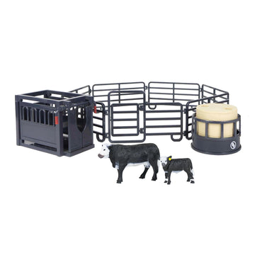Big Country Toys 12-Piece Ranch Set - Farm Animal Toys for 3 Year Old Boys and Girls - Toy Figures & Playsets