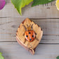 Lady Bug - Secret Wooden Intarsia Puzzle Box - Handcrafted from Natural Exotic Woods