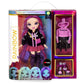 Rainbow High Series 3 EMI Vanda Fashion Doll - Orchid (Deep Purple) with 2 Designer Outfits to Mix & Match with Accessories, Gift for Kids and
