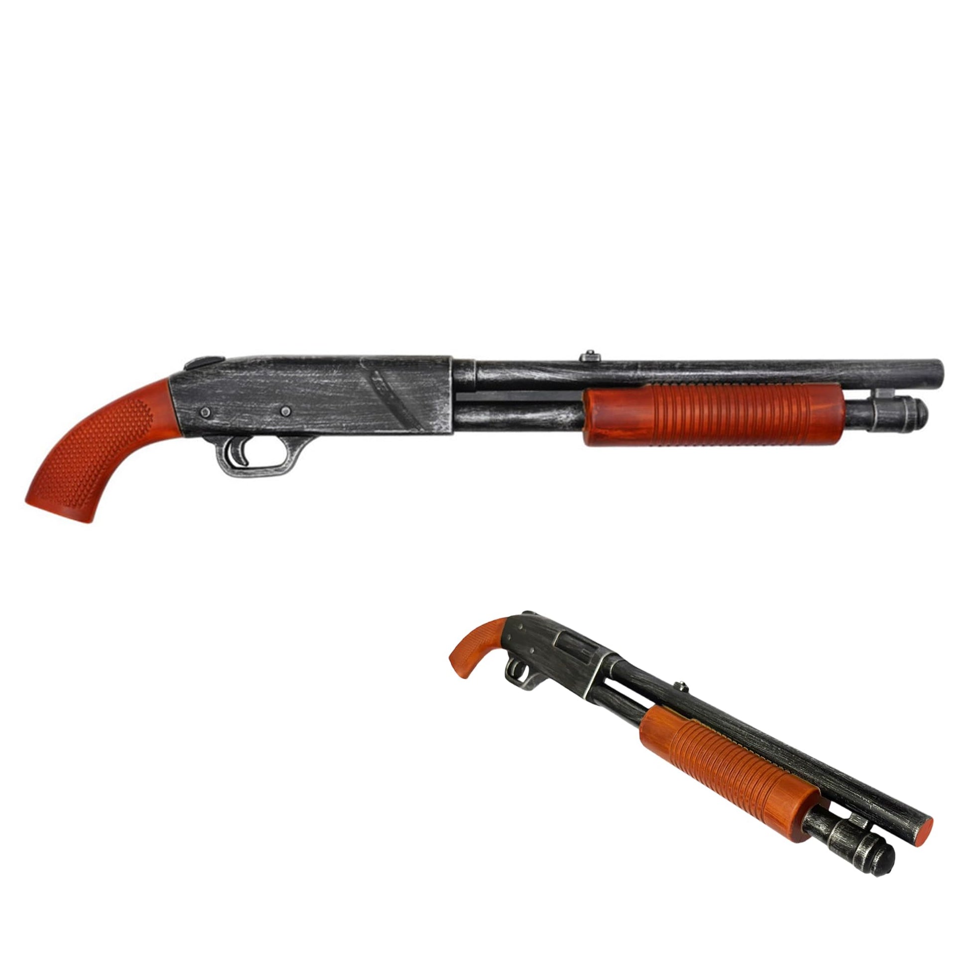 30” Foam Horror Movie Pump Shotgun with Brown Grip Replica | Collectible Cosplay Prop | Lightweight Safe Costume Accessory